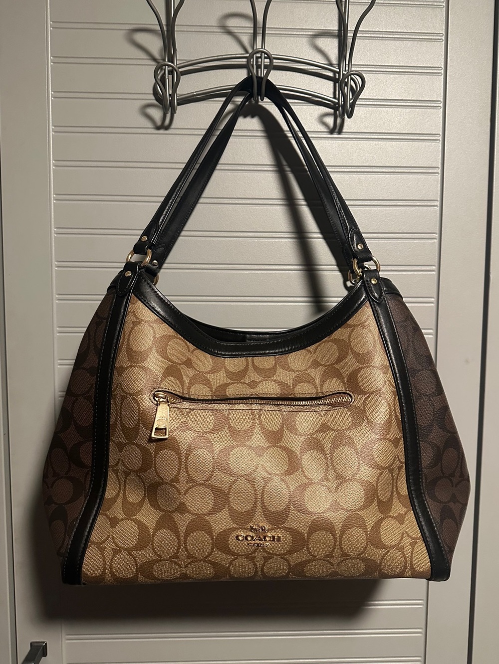 Coach Kristy Shoulder Bag In Blocked Signature Canvas NWOT MSRP: $498.00 - Picture 2 of 16